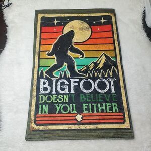 Garden Flag Bigfoot Believe Yeti Double Sided Yard Decor 12 x 18 Inch NWOL